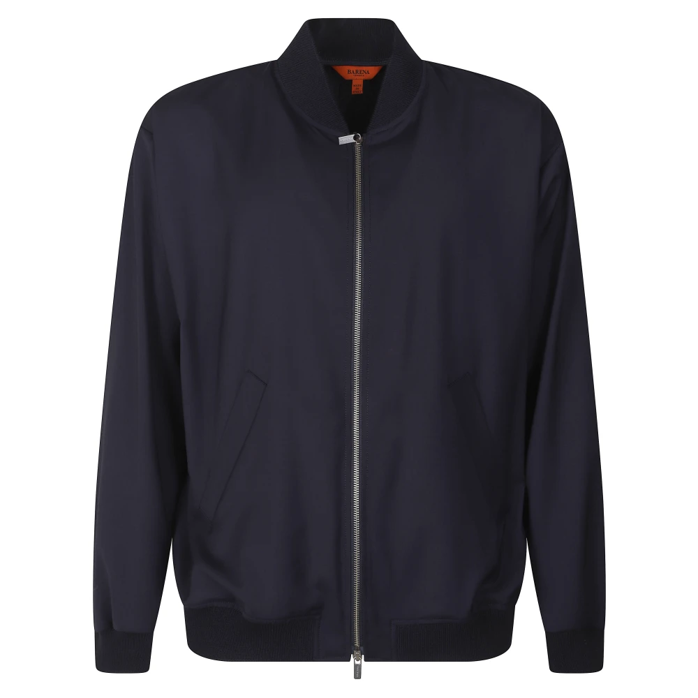 Barena Venezia Men's Blue Bomber Jackets, L, Zip Bomber Jacket