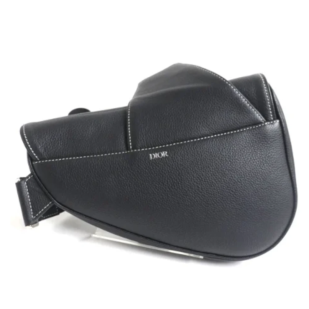 Dior Vintage Pre-owned Leather dior-bags Black Heren