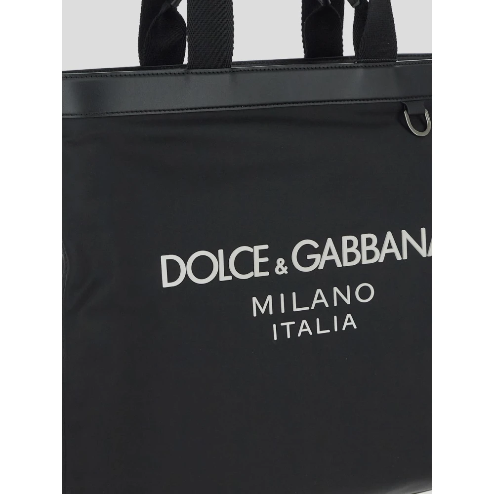 Dolce & Gabbana Nylon Winkeltas Black Heren