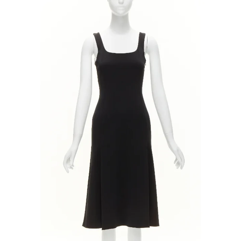 Prada Vintage Pre-owned Viscose dresses Black Dames