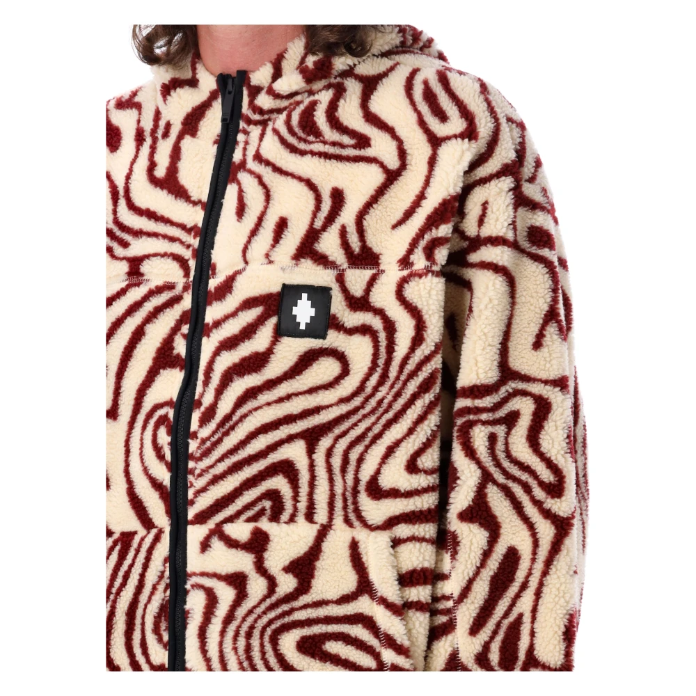 Marcelo Burlon Herenkleding Buitenkleding Ecru Burgundy Aw23 Beige Heren