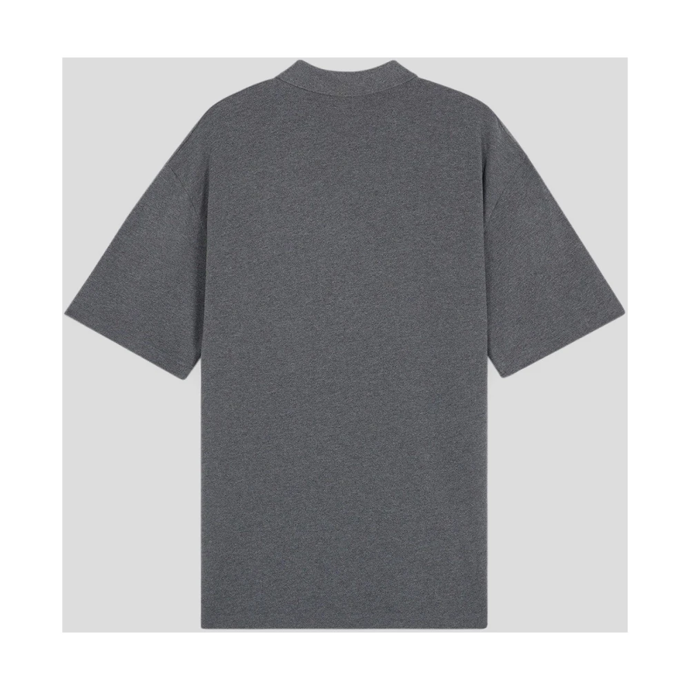 Maison Kitsuné Katoenen Fox Polo Shirt Gray Heren