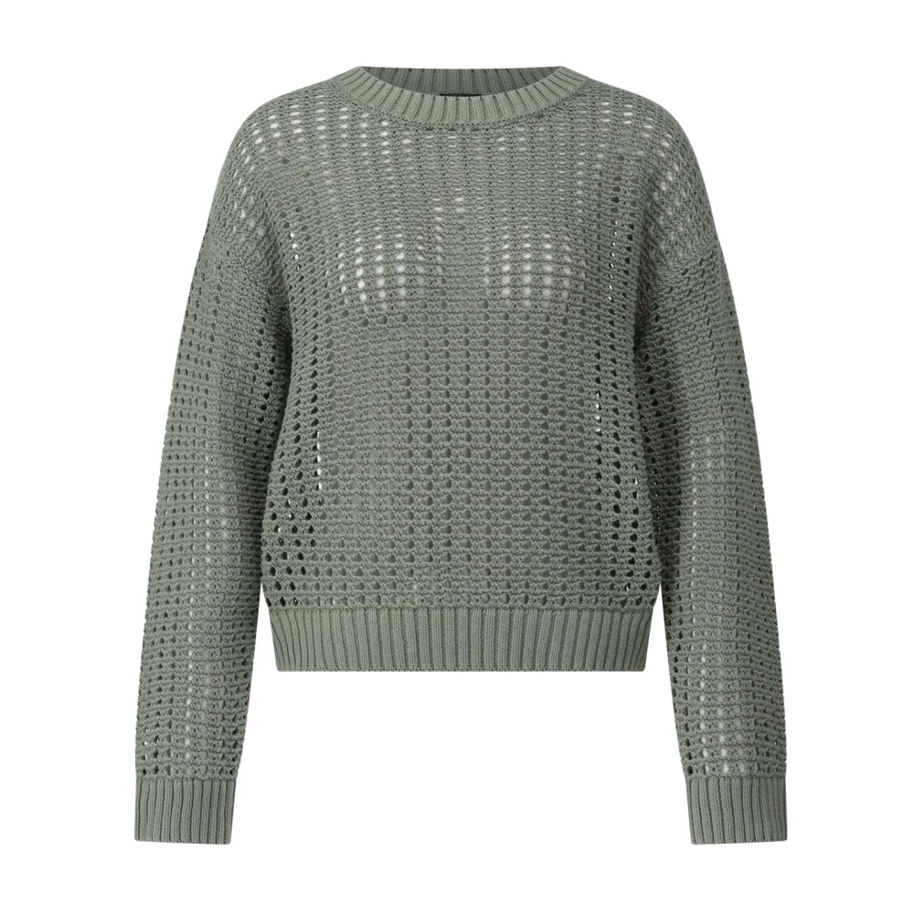 True Religion Grofgebreide Trui Green Dames