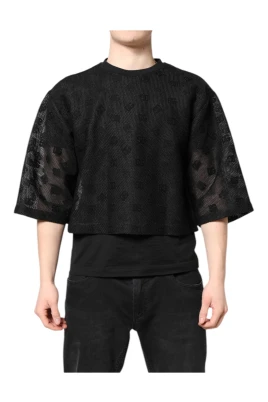 Svart Logo Kortärmad T-shirt