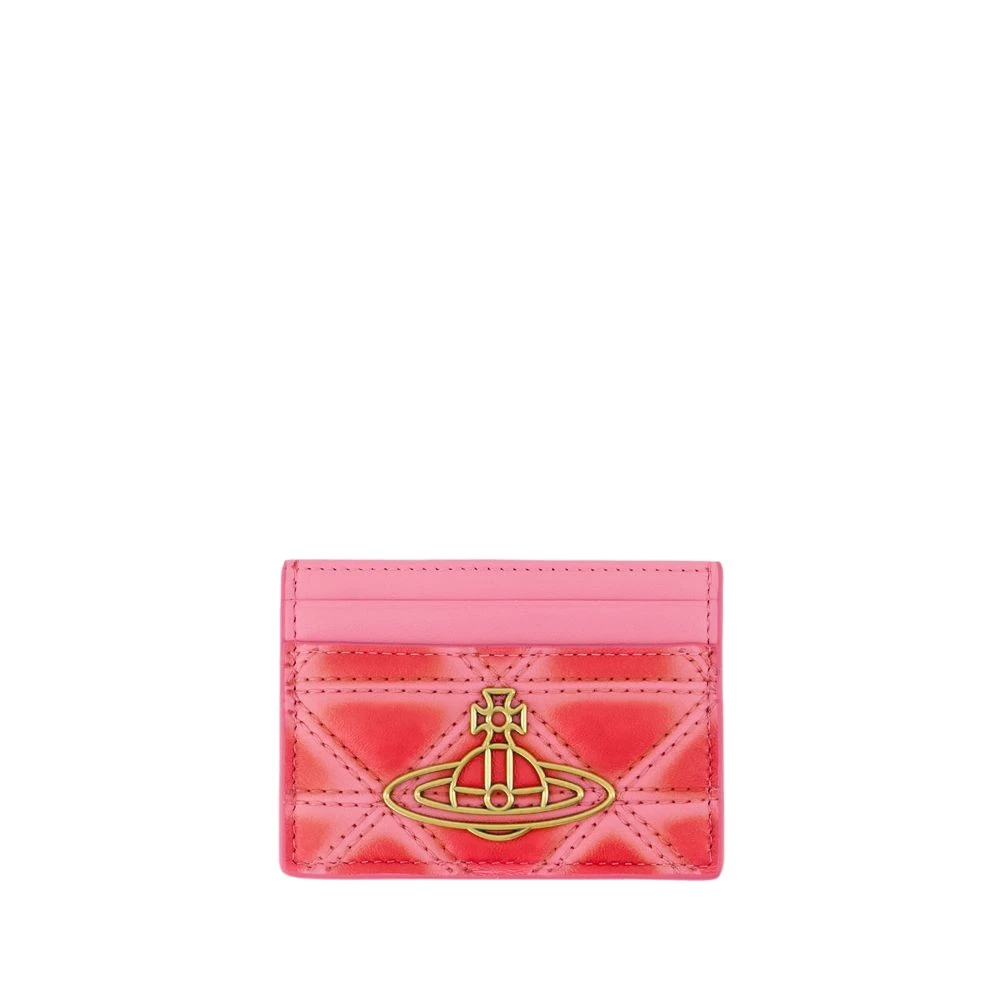 Vivienne Westwood Flat Card Holder Pink Dames