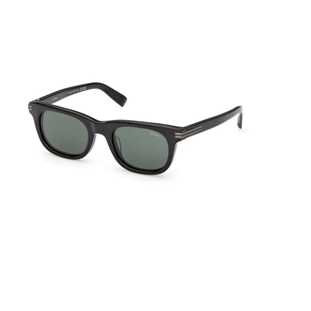 Zegna Sunglasses, Male, 54 Mm, Square Sunglasses Black