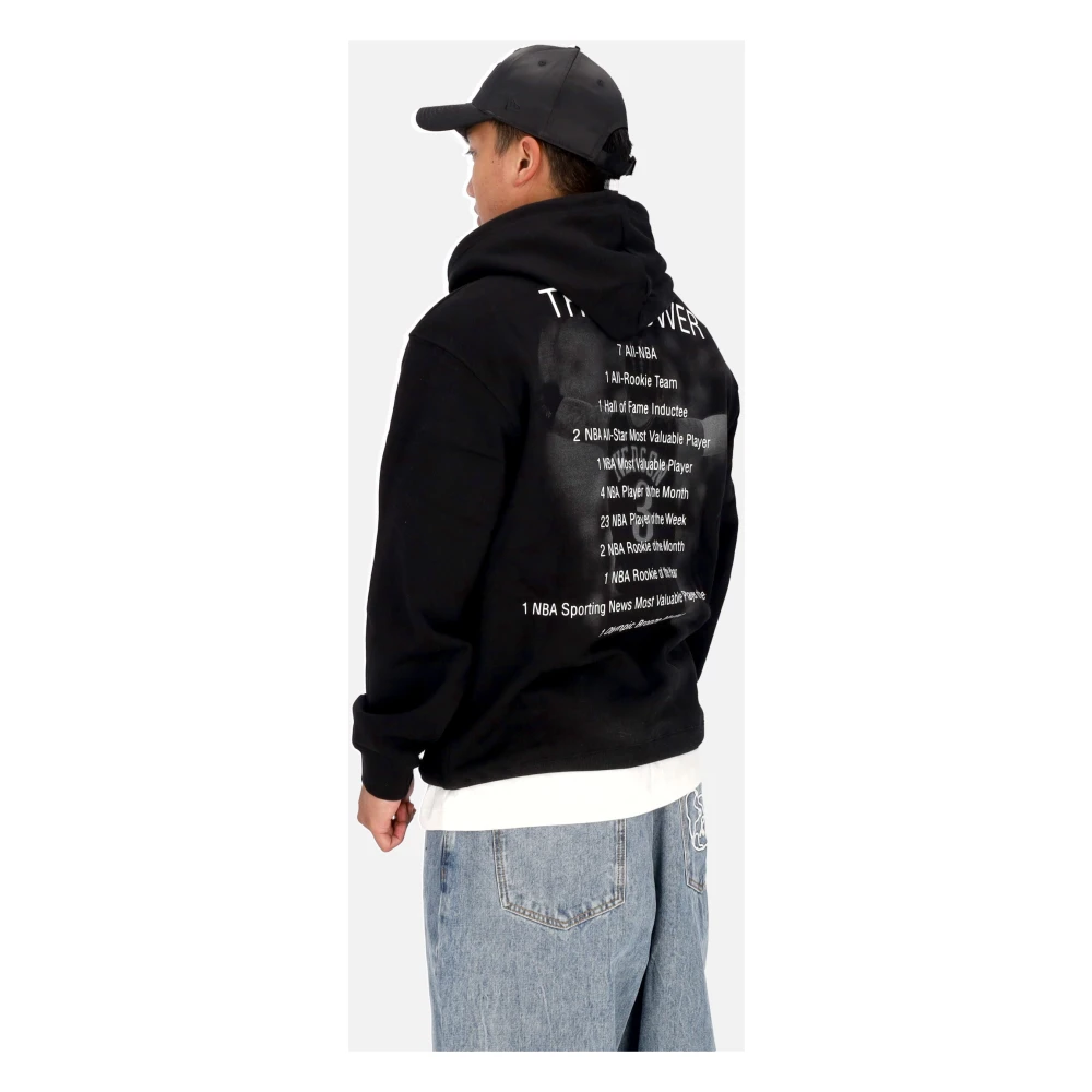 Mitchell & Ness NBA Premium Fleece Vintage Logo Hoodie Black Heren