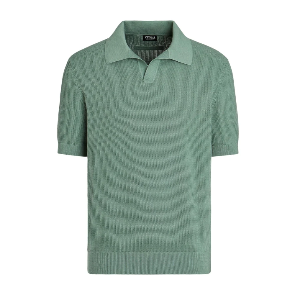 Ermenegildo Zegna Polo Shirts Green Heren