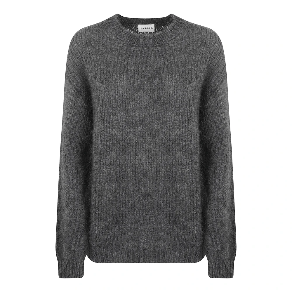 P.a.r.o.s.h. Grijze Sweater Verhoog Garderobe Stijlvol Stuk Gray Dames