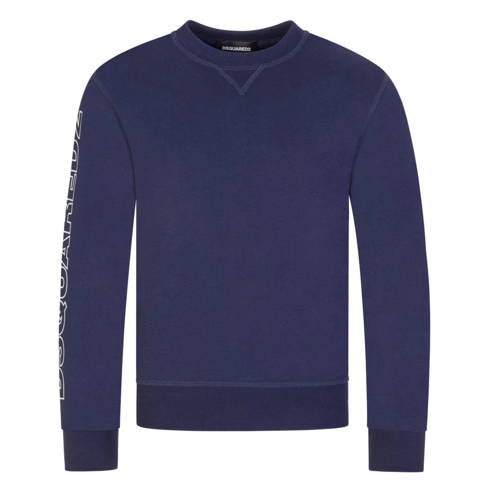 Dsquared2 Boys Blue Relax Felpa Jumper - Kids Sweatshirts - 12 Y - Kids