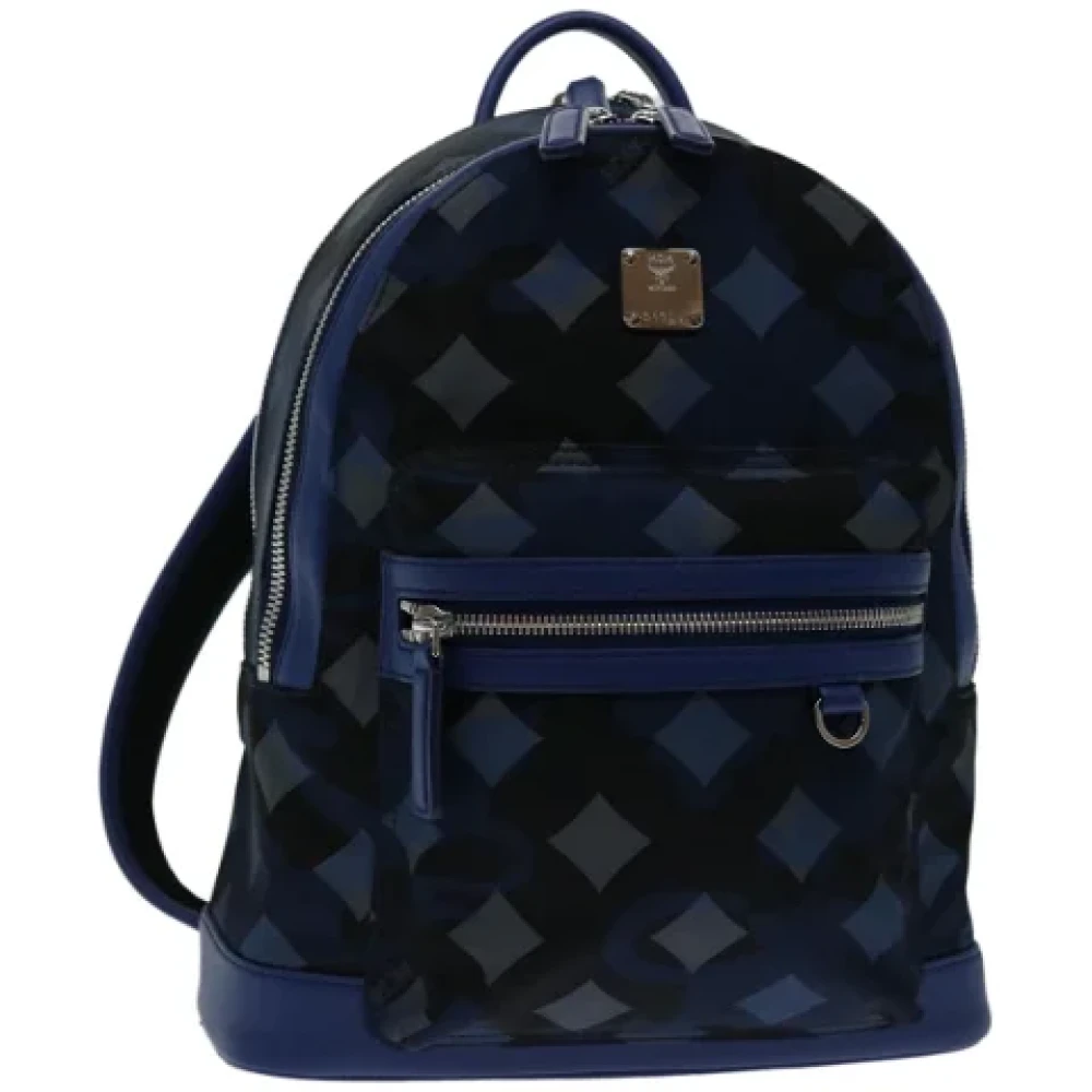 MCM Pre-owned Fabric backpacks Blue Dames