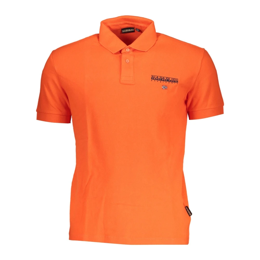 Napapijri Rode Polo Met Korte Mouwen Red Heren