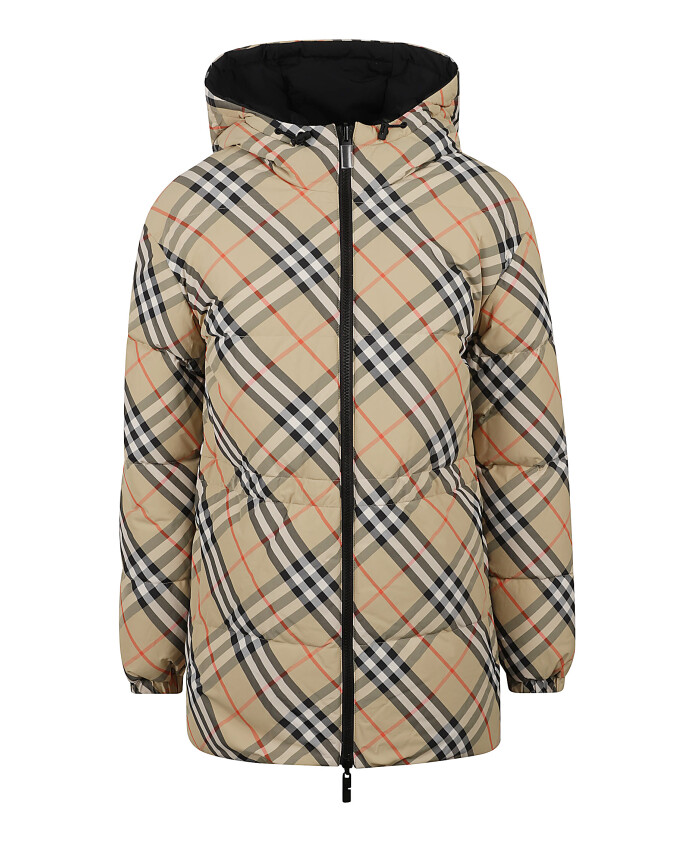 checked-hooded-reversible-down-jacket