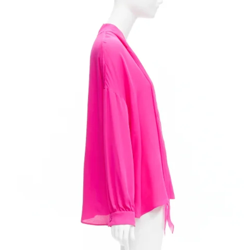 Valentino Vintage Pre-owned Silk tops Pink Dames