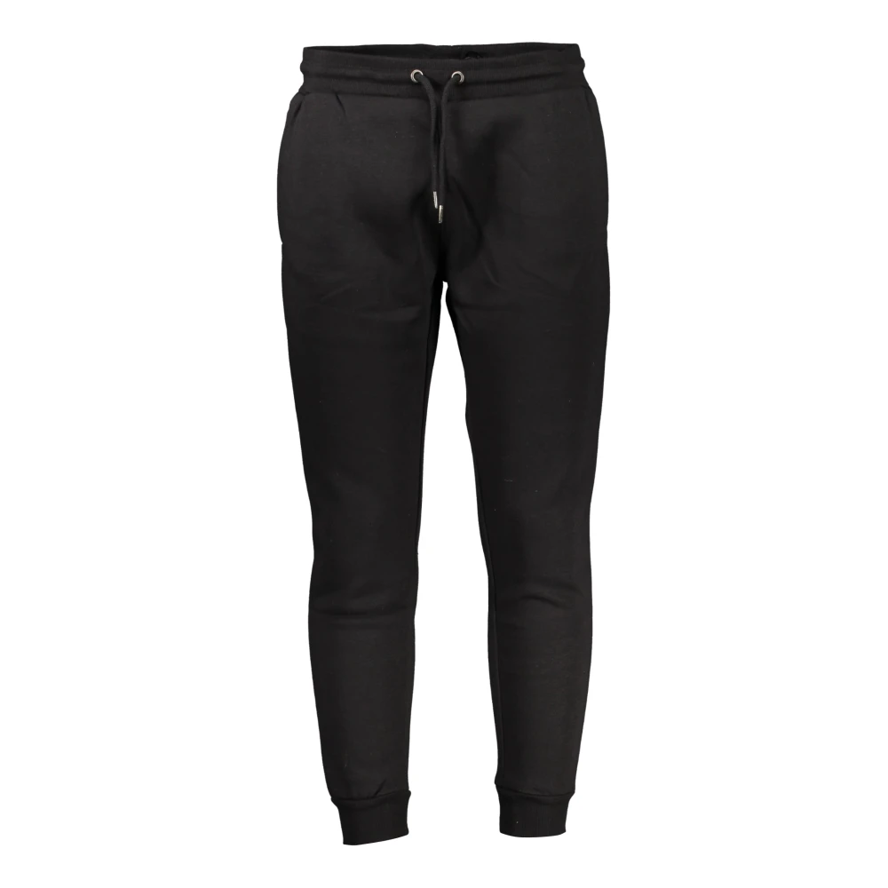 Cavalli Class Heren Elastische Taille Sportbroek met Borduurwerk Black Heren