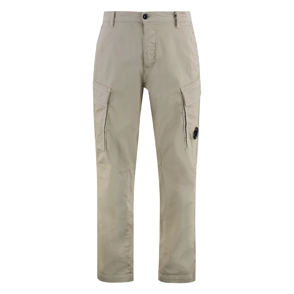 C.p. Company Men's Beige Cargo Trousers - Slim-Fit Trousers - M- Trousers