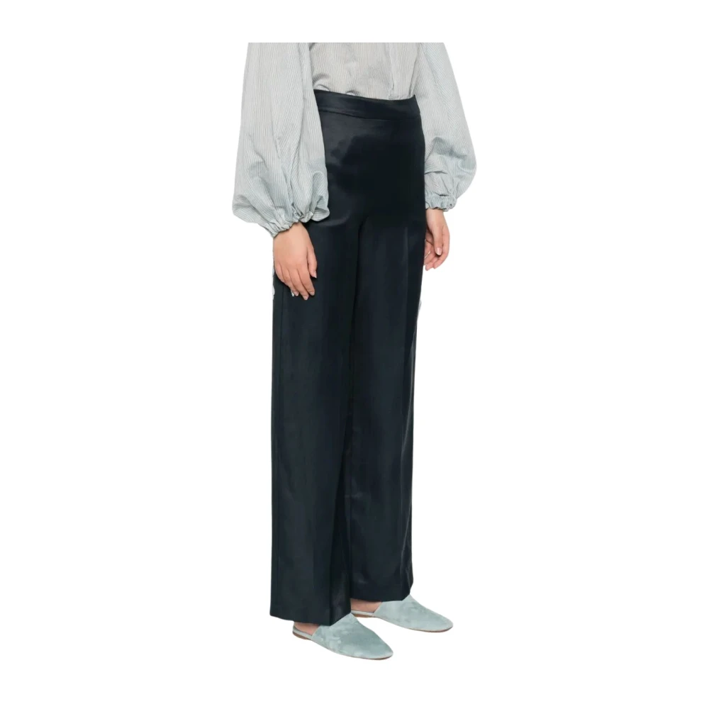 Liviana Conti Women's Blue Pantalone Cesira - Wide Trousers - S - Trousers