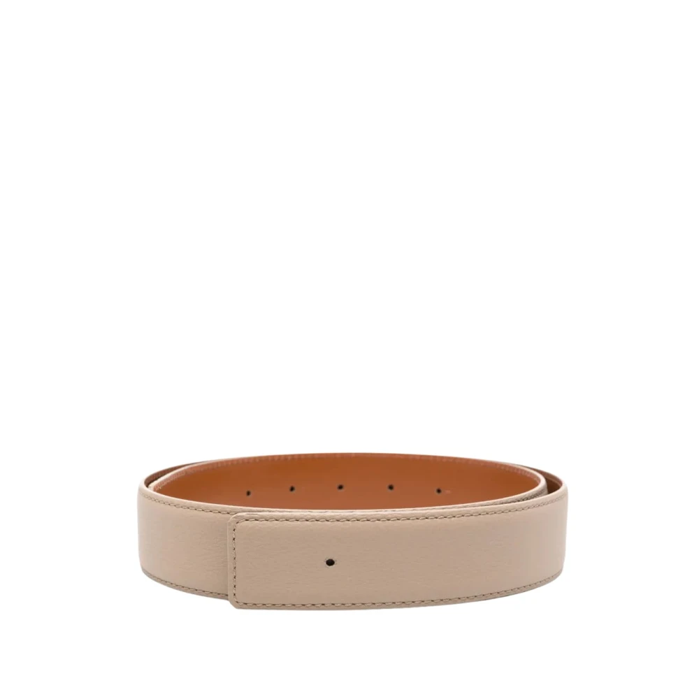 Santoni Women's Beige Belts, 60 Cm, Leather Belt