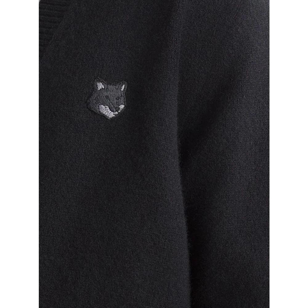 Maison Kitsuné Wol Vos Vest Black Heren