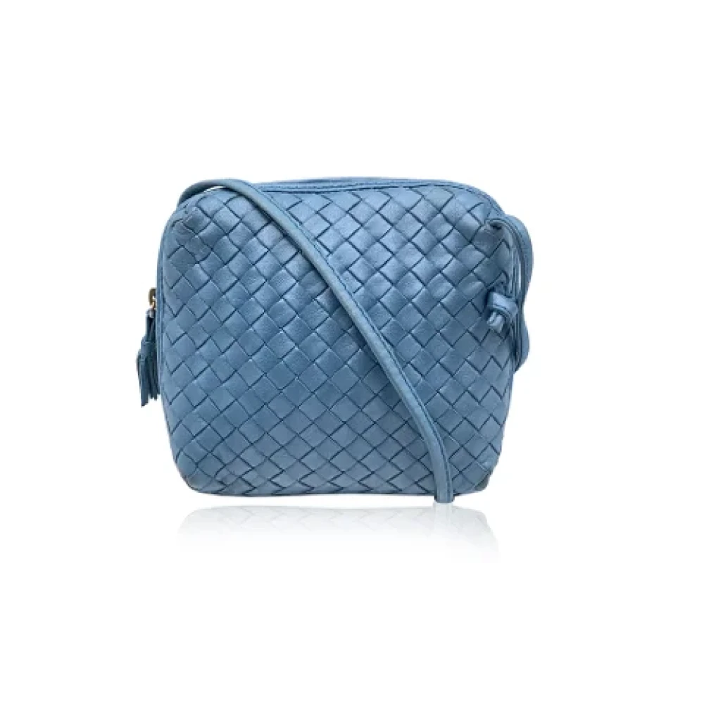 Bottega Veneta Vintage Pre-owned Leather shoulder-bags Blue Dames