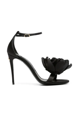 Keira Sandaler med Blomsterapplikation i Satin