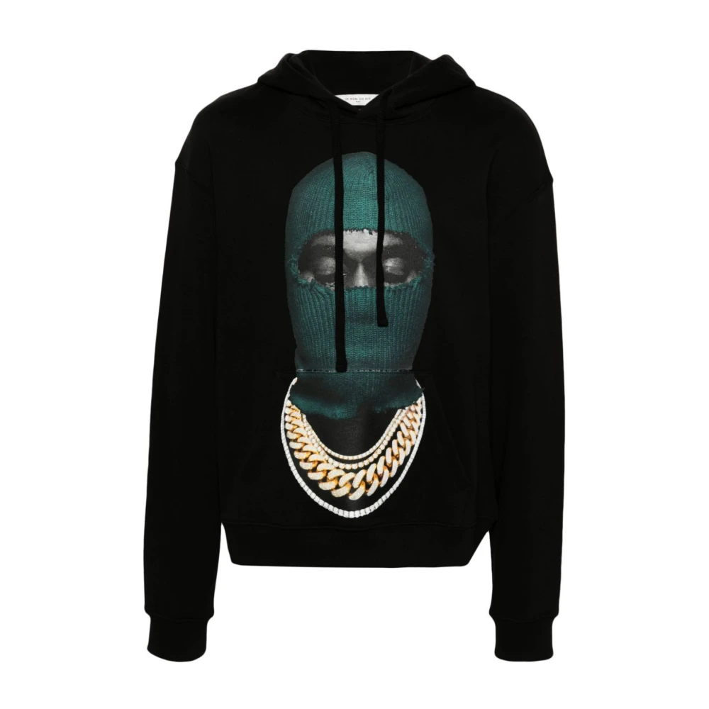 IH NOM UH NIT Zwarte Hoodie Mask 20 Black Heren