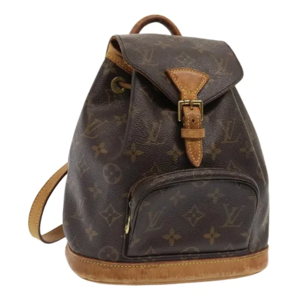 Louis Vuitton Vintage Pre-owned Canvas backpacks Brown Dames