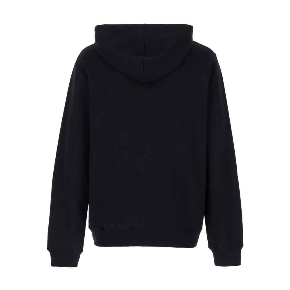 A.p.c. Zwarte Hoodie met Logo Borduursel Black Heren