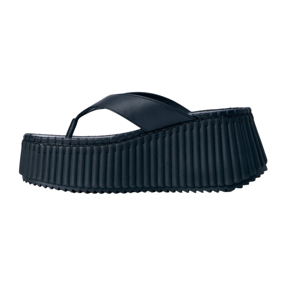 Chloé Women's Black Wedges, 7 Uk, Nama Wedge Sandals