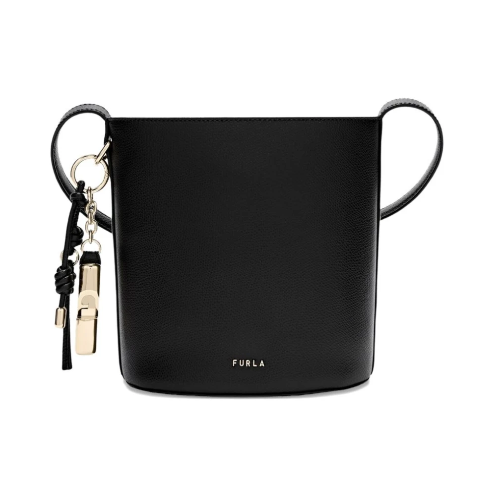 Furla Women's Black Roxie Bucket Bag - Cross Body Bags - One Size - Bags