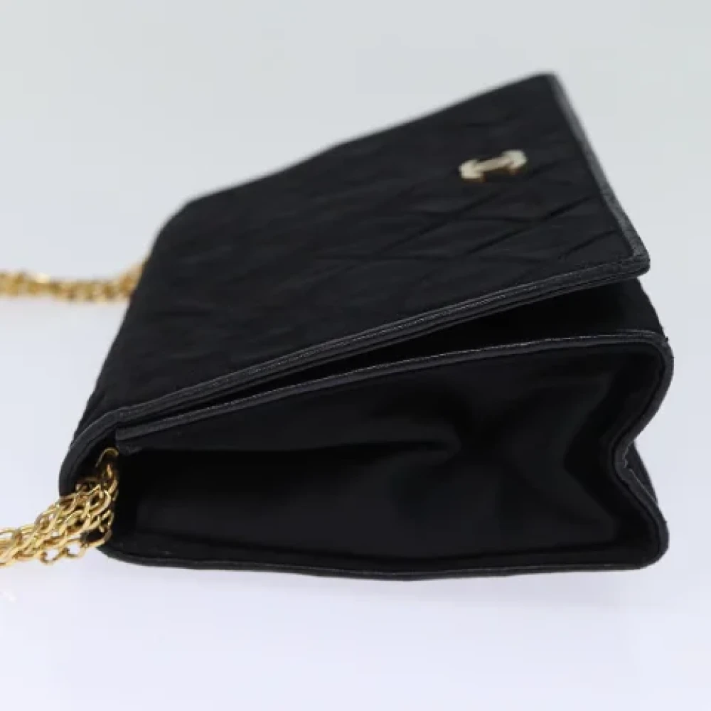 Chanel Vintage Pre-owned Satin chanel-bags Black Dames