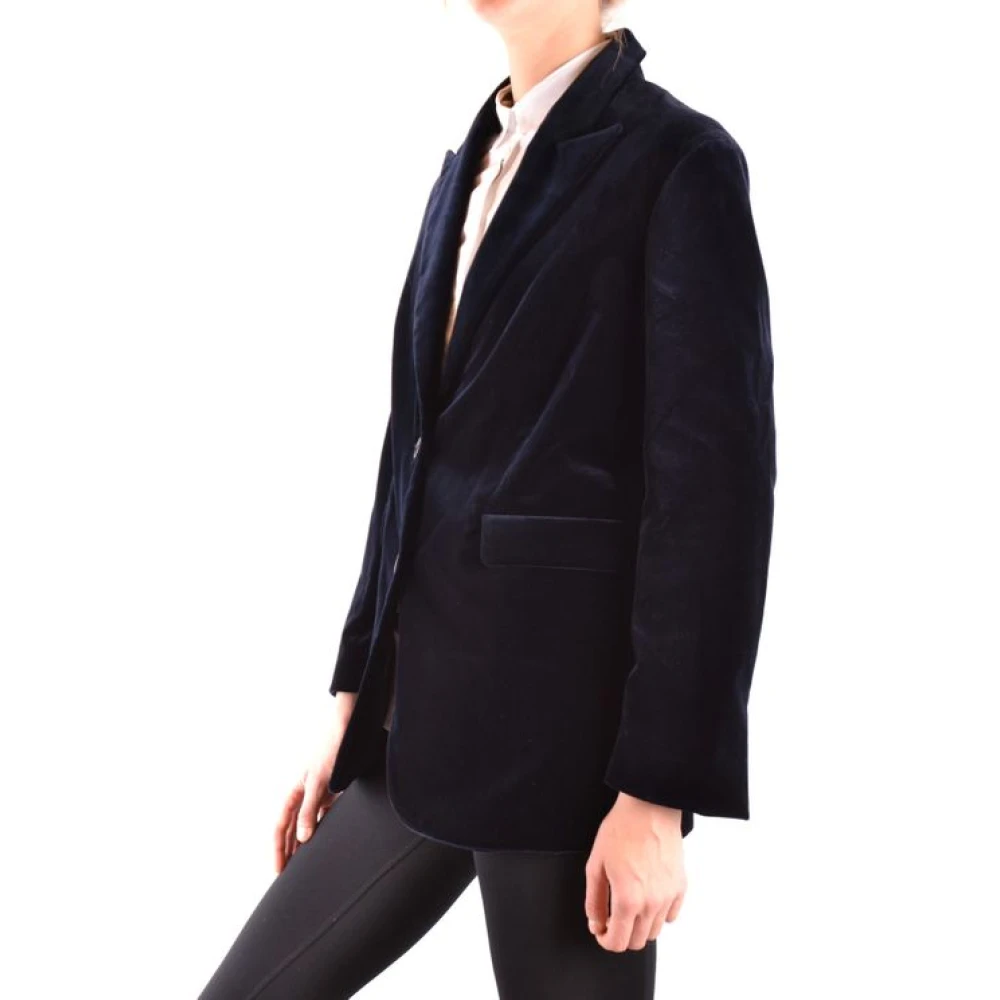 Aspesi Velvet Blazer Black Dames