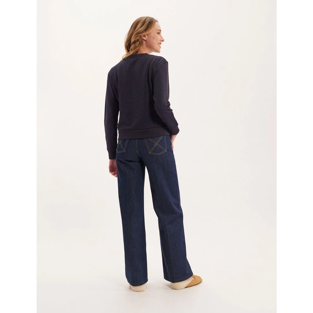 Ines De La Fressange Paris Clémence navy blue sweater Clémence navyblauwe trui Blue Dames
