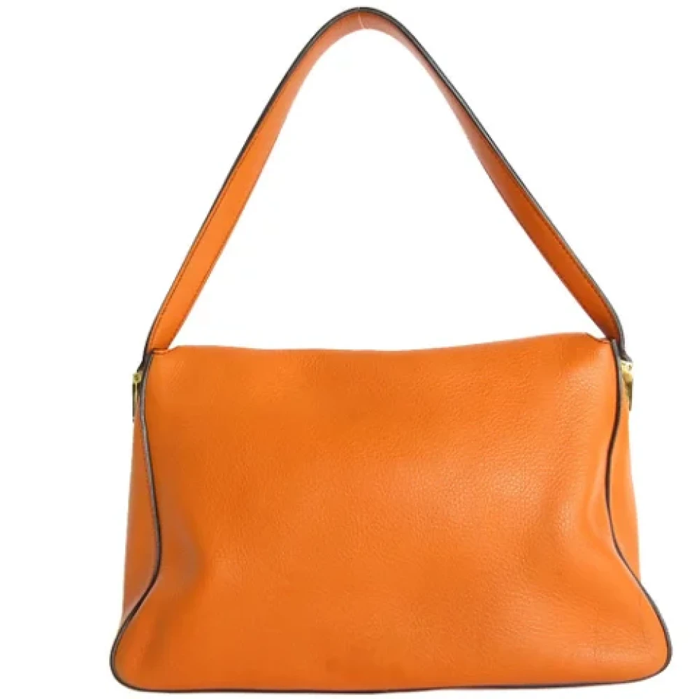 Fendi Vintage Pre-owned Leather fendi-bags Orange Dames