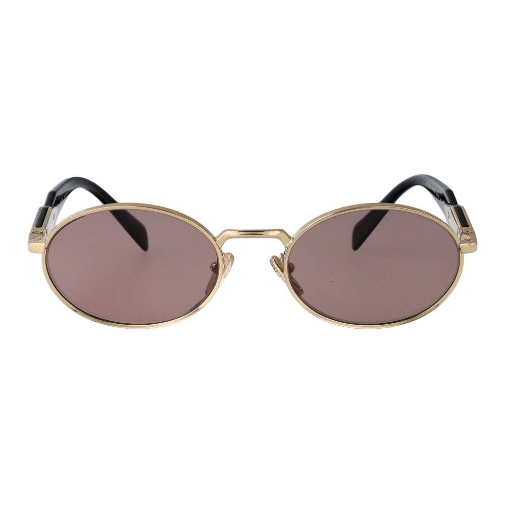 Prada , Sunglasses, Female, Yellow, 55 Mm, Stylish Sunglasses In Brown Gradient - Image 4