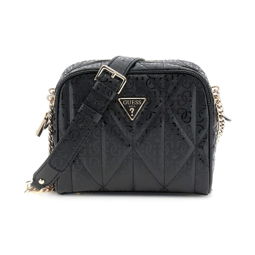 Guess Women's Black Betula Satchel Crossbody Bag - Cross Body Bags - One Size - Bags