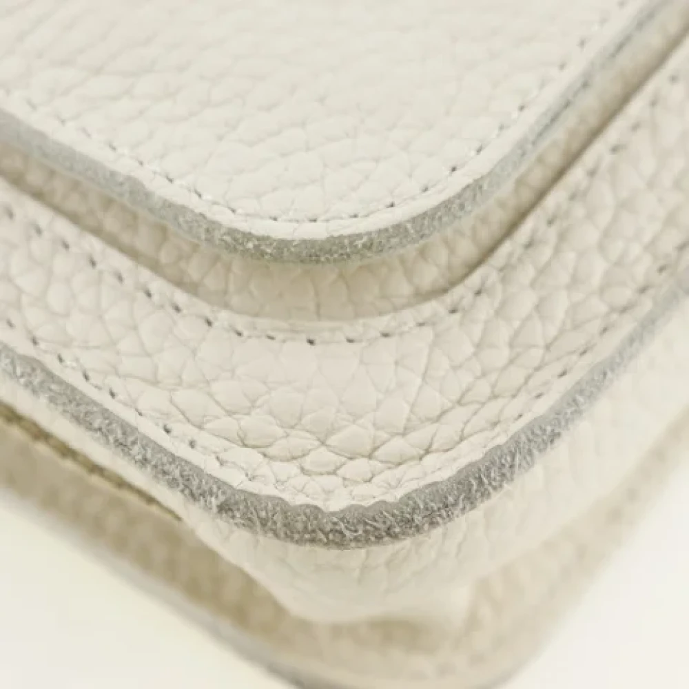 Bottega Veneta Vintage Pre-owned Leather crossbody-bags White Dames