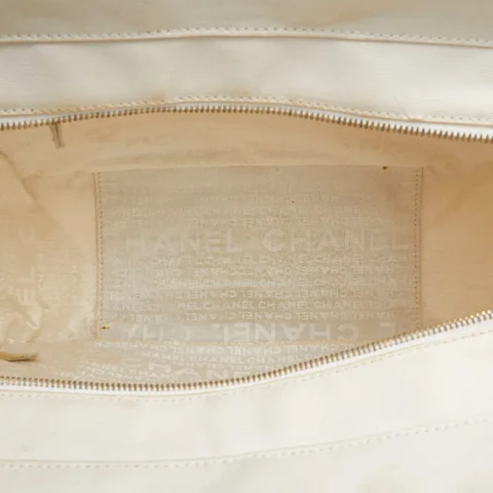 Chanel Vintage Pre-owned Canvas totes White Dames