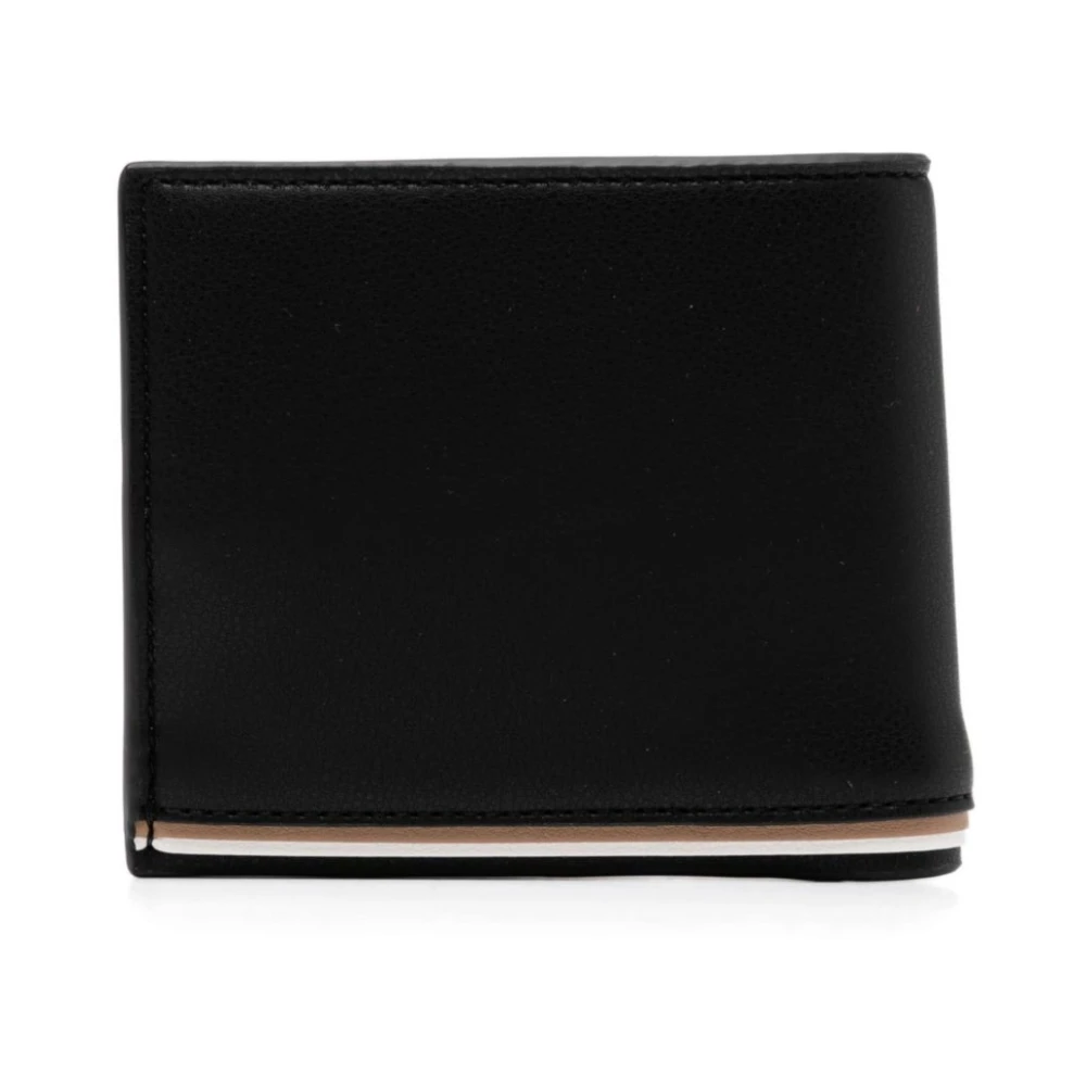 Hugo Boss Stijlvolle Portemonnee met 8 Kaartsleuven Black Heren