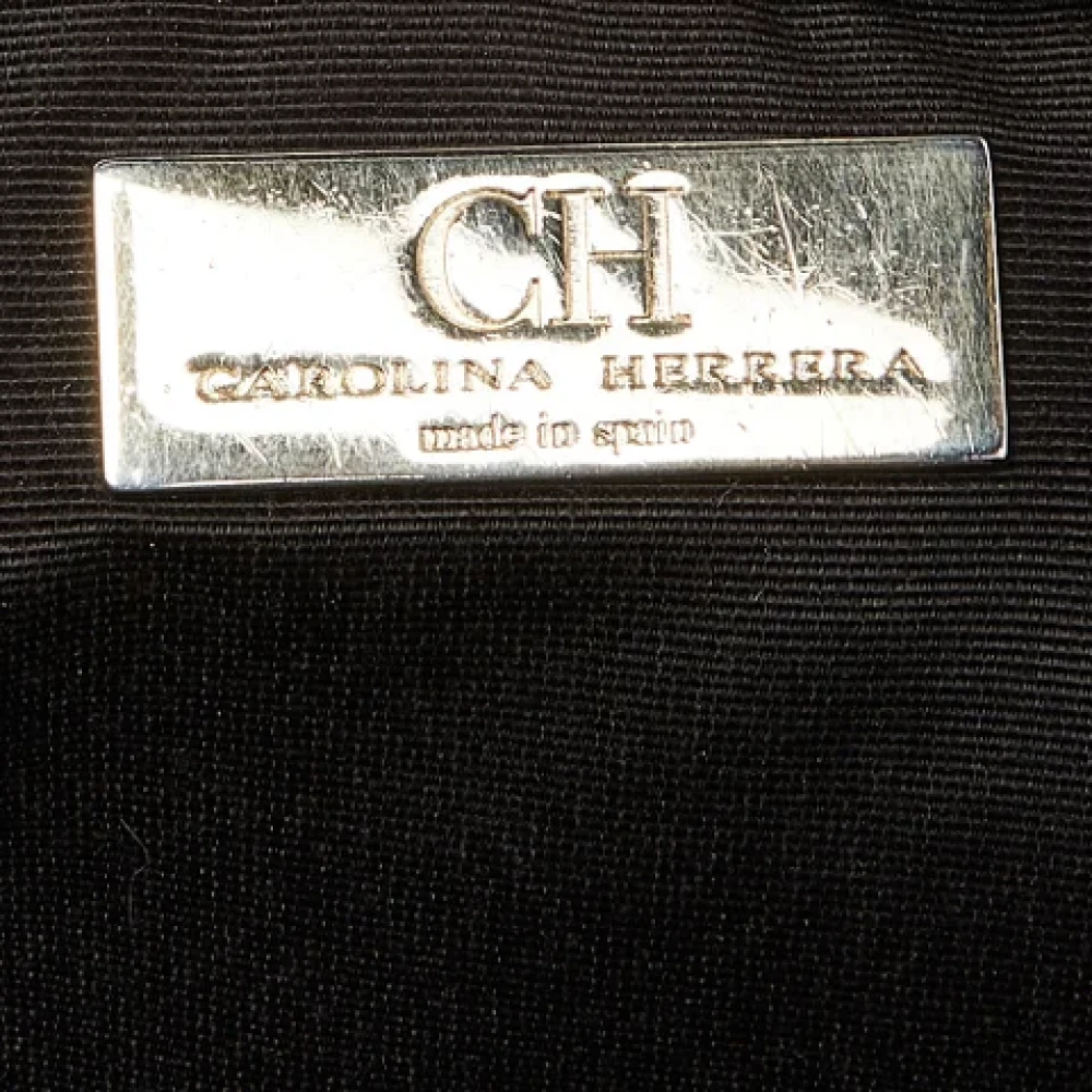 Carolina Herrera Pre-owned Leather shoulder-bags Yellow Dames