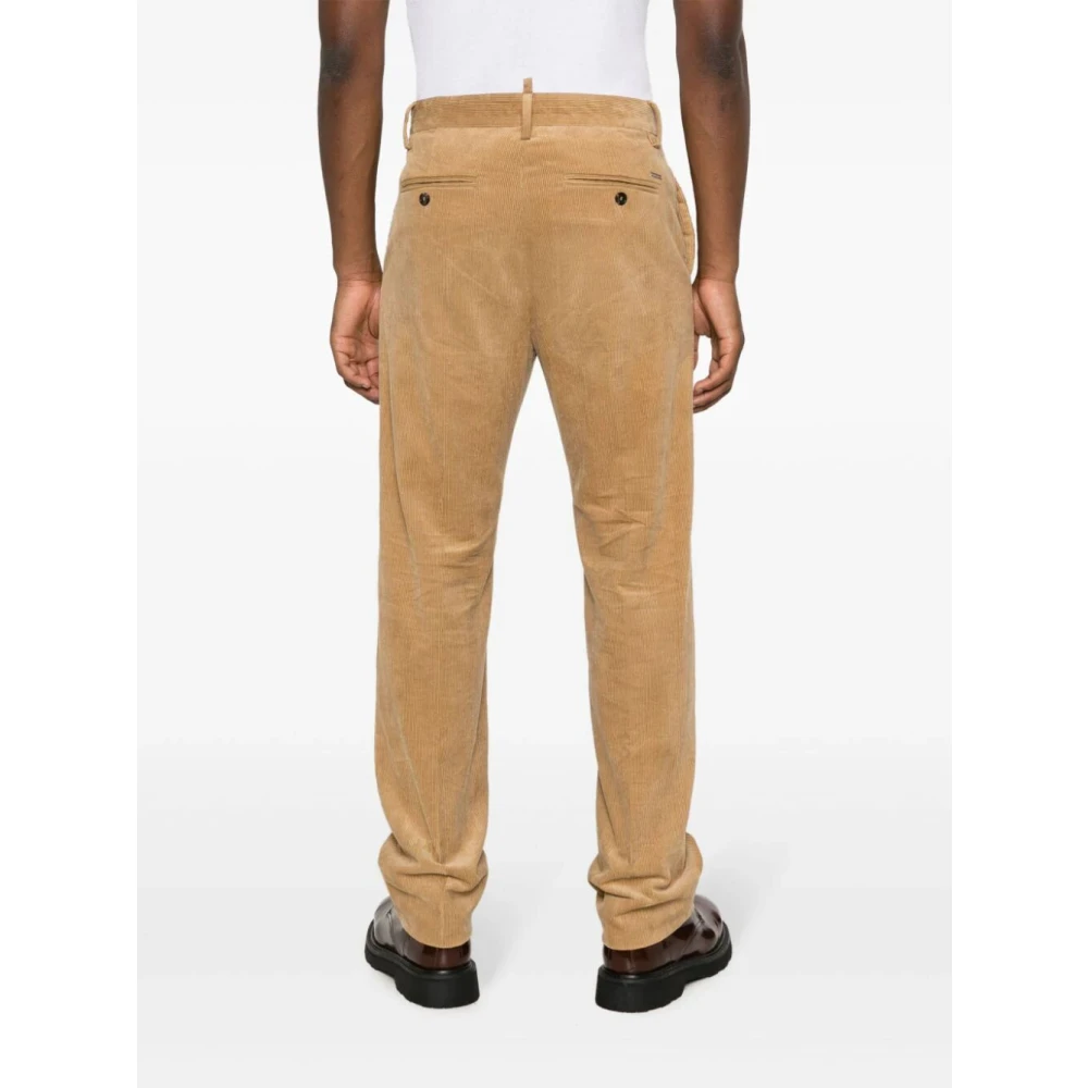 Dsquared2 Straight Trousers Brown Heren
