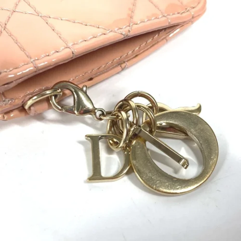 Dior Vintage Pre-owned Leather wallets Pink Dames