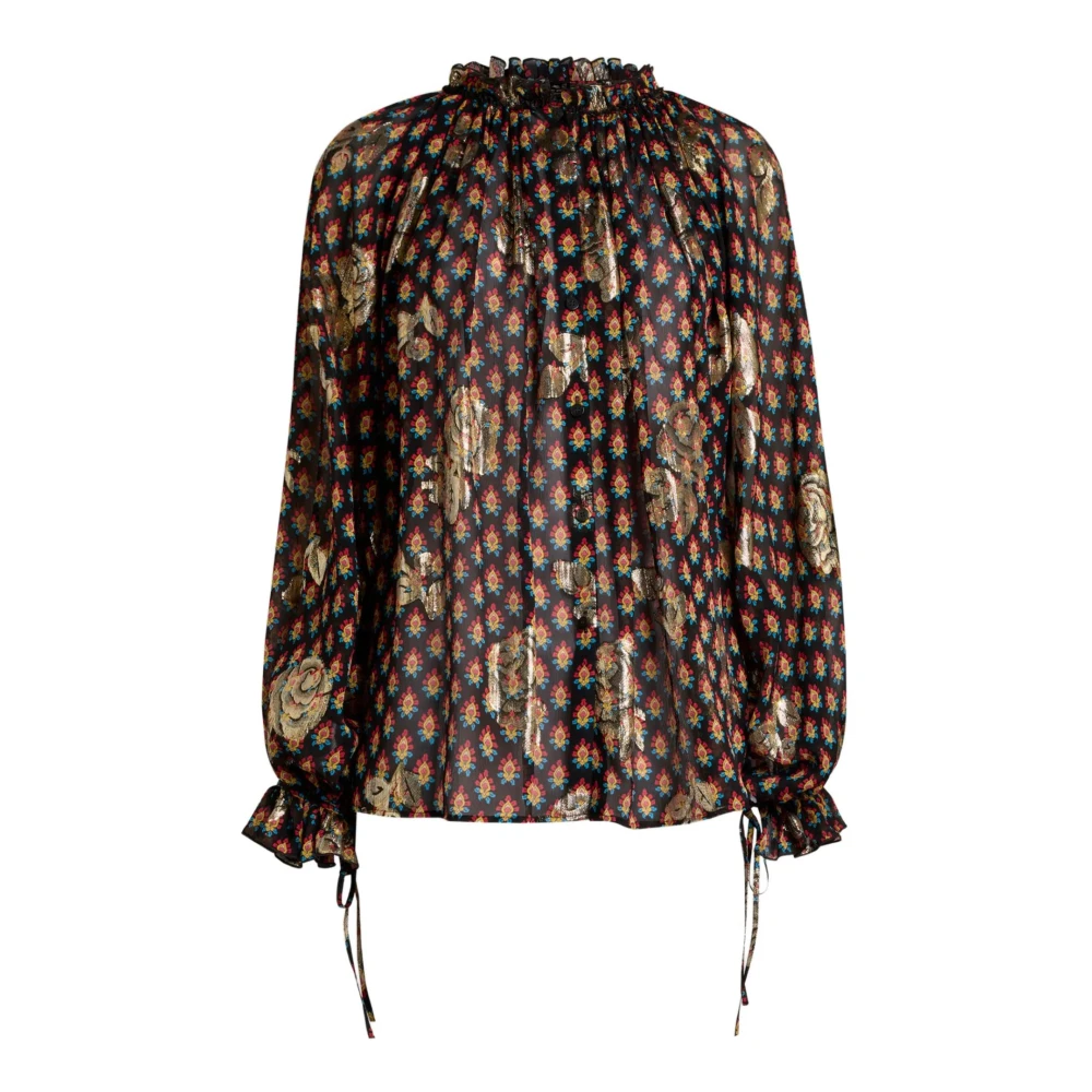 Etro Women's Multicolor Shirt With Ruffles And Laces - Blouses - M - Blouses & Shirts
