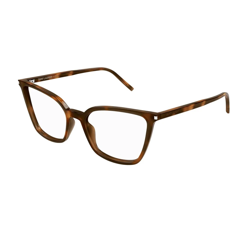 Saint Laurent Klassieke Vlinder Montuur Bril Brown Unisex