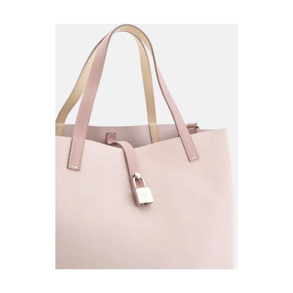 Carolina Herrera Vergrendeld M Matryoshka Leren Handtas Pink Dames