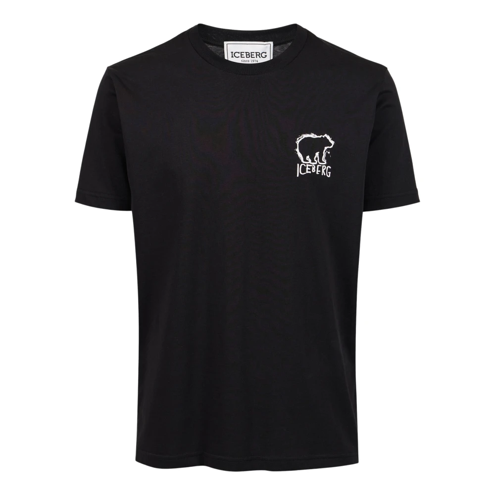 Iceberg - Tops > T-Shirts - Black - Iceberg - Modalova
