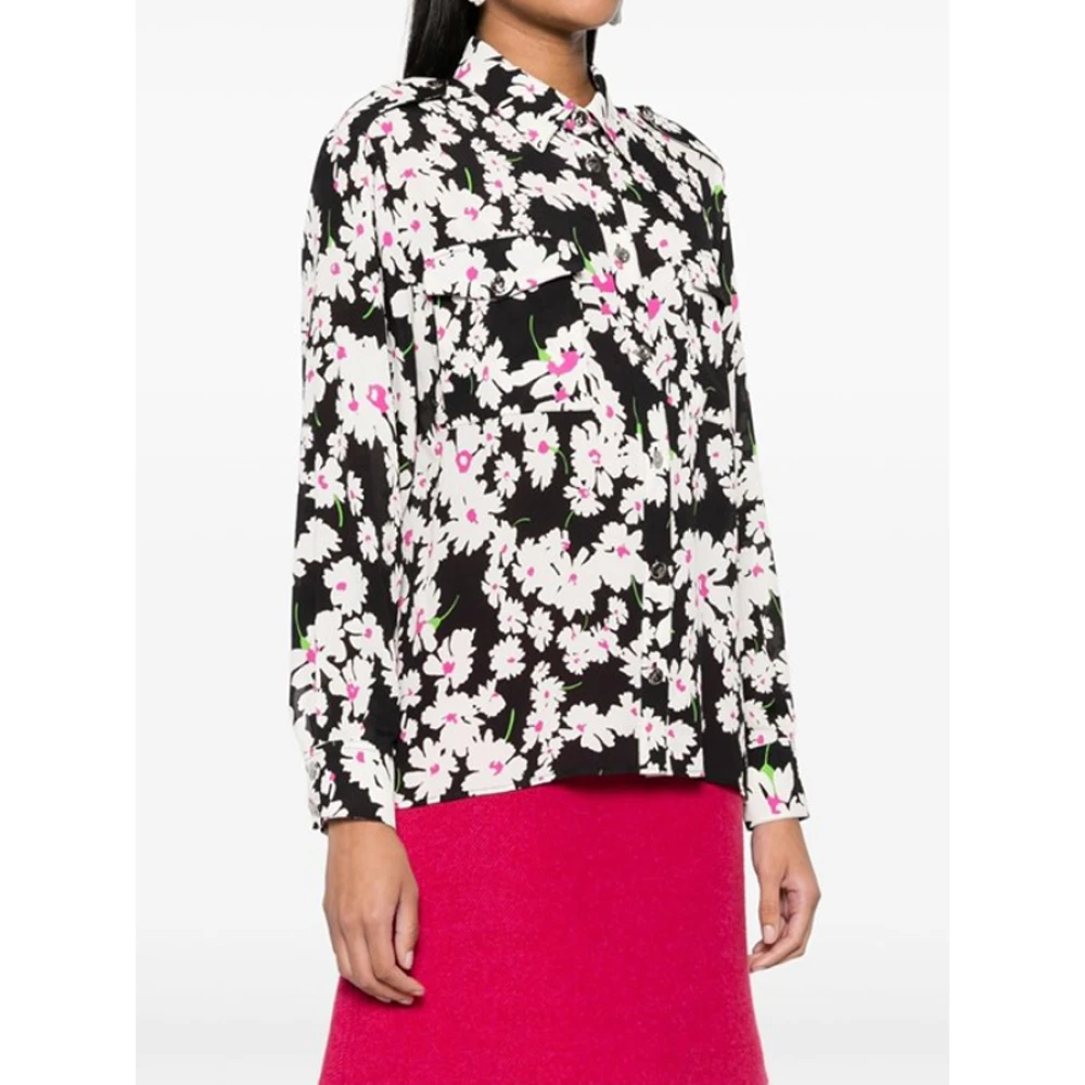 Msgm Bloemenprint knoopsluiting shirt Multicolor Dames