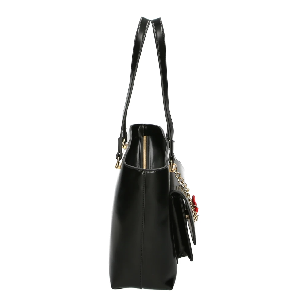Love Moschino Zwarte Schoudertas Verstelbare Band Black Dames
