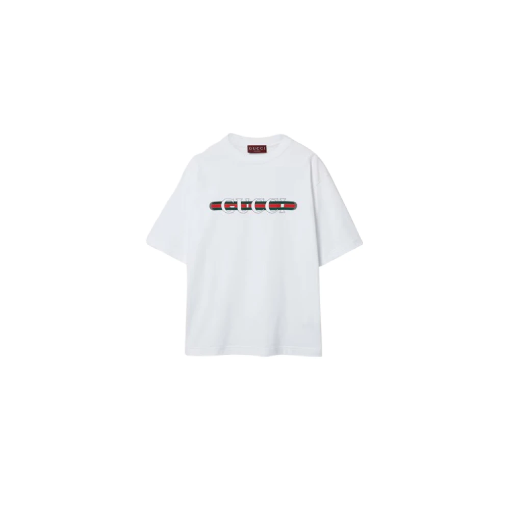 Gucci Sommar Strandklubb Inspirerad T-shirt White, Herr