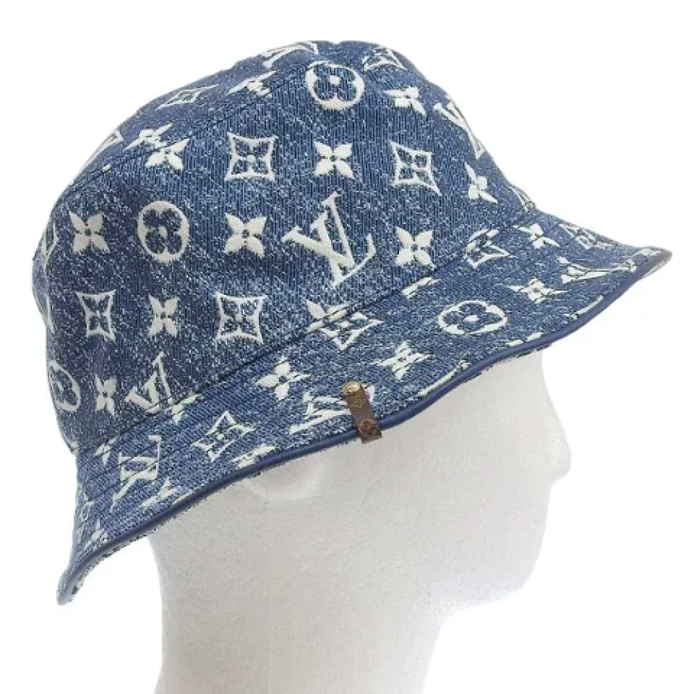 Louis Vuitton Vintage Pre-owned Fabric hats Blue Dames